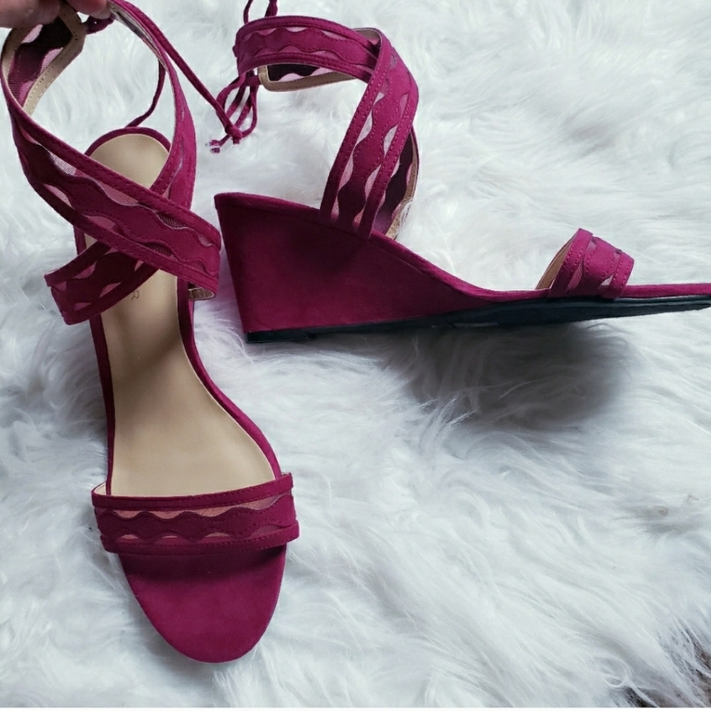 Marc Fisher Ankle Wrap Wedge Sandals